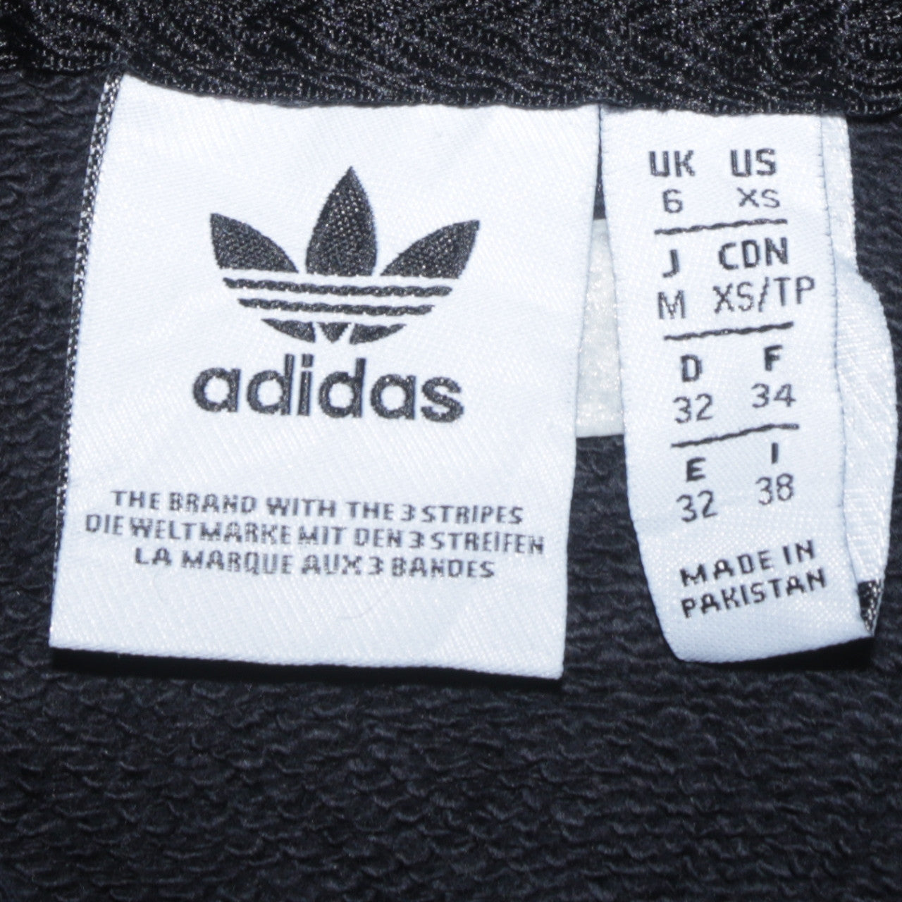 Womens UK Size XS adidas Black Pullover Hoodie