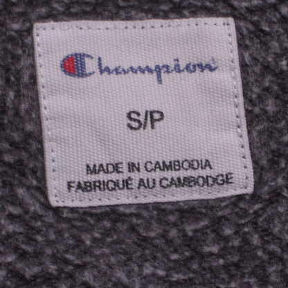 Mens UK Size S Champion Black Full Zip Hoodie