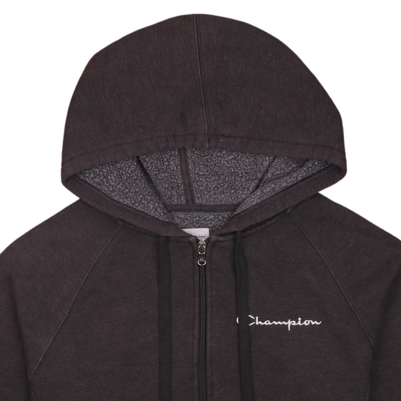 Mens UK Size S Champion Black Full Zip Hoodie