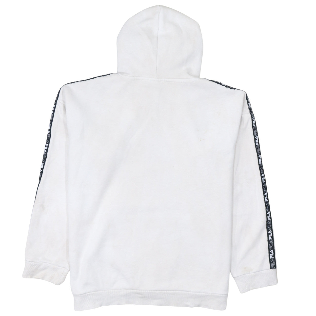 Womens UK Size L FILA White Pullover Hoodie