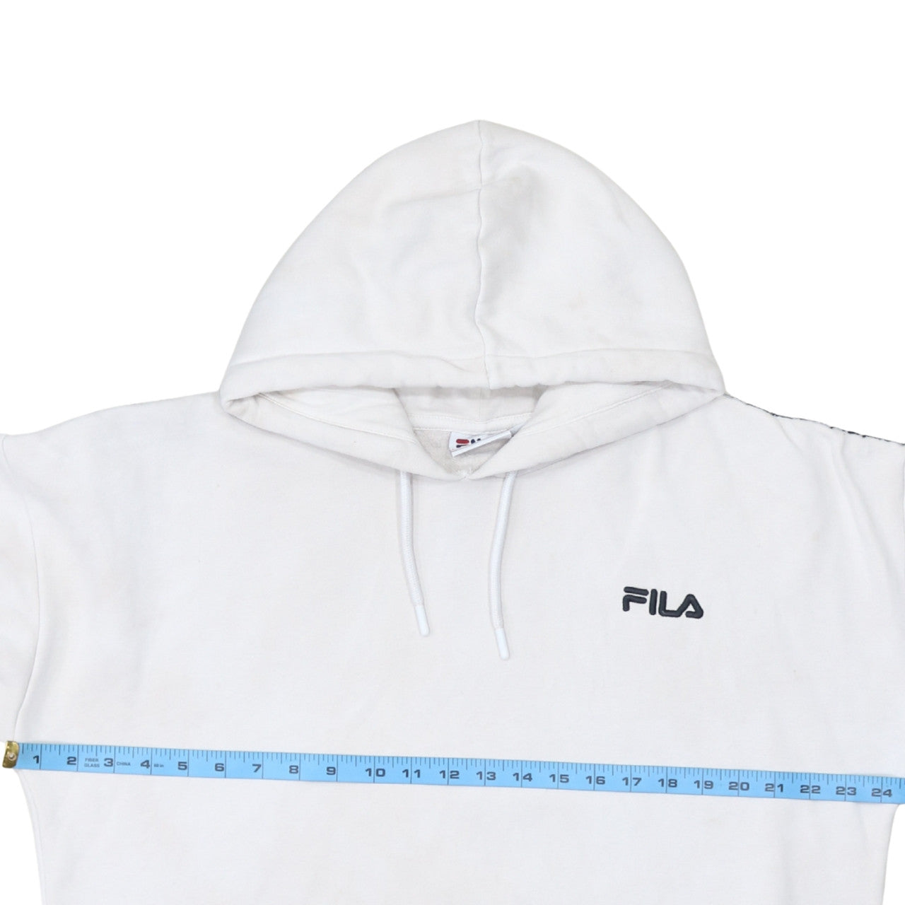 Womens UK Size L FILA White Pullover Hoodie