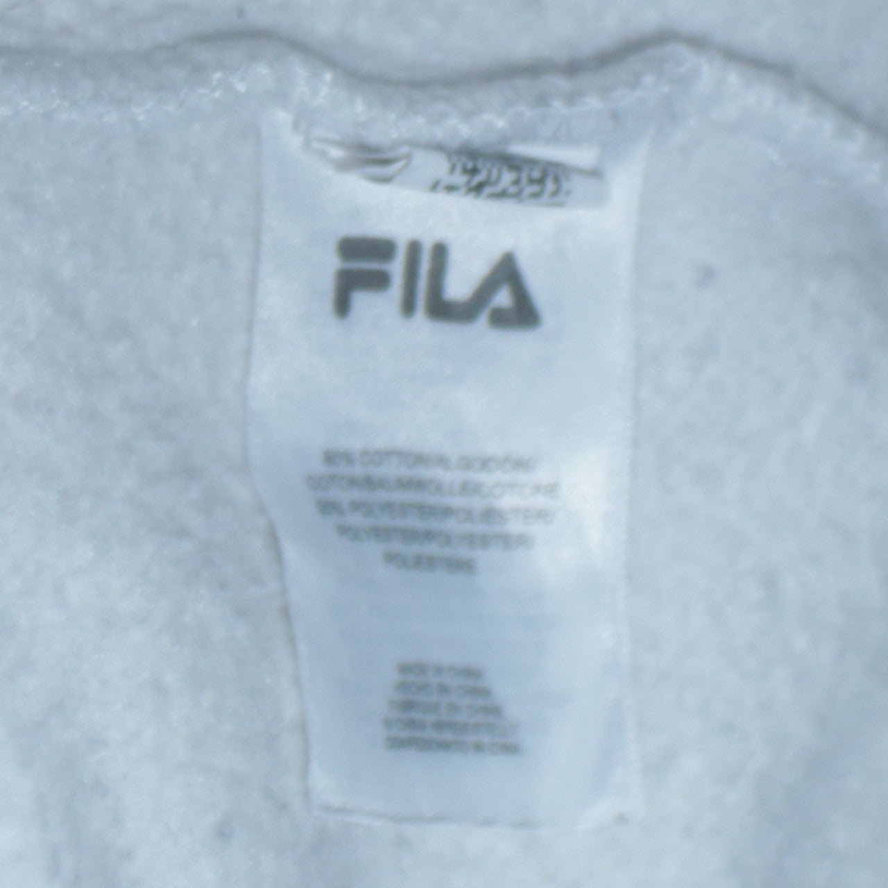 Womens UK Size L FILA White Pullover Hoodie