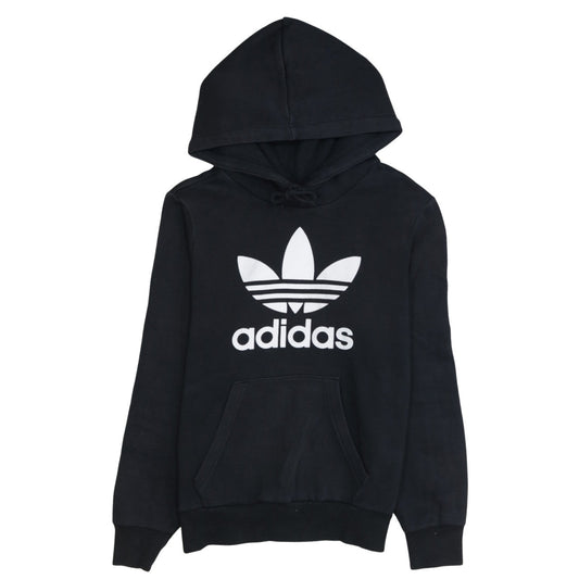Womens UK Size 12 adidas Black Pullover Hoodie