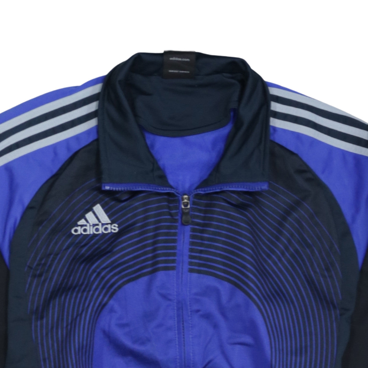 Mens UK Size L adidas Blue Full Zip Sweatshirt