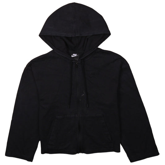 Womens UK Size XS Nike Black Full Zip Hoodie