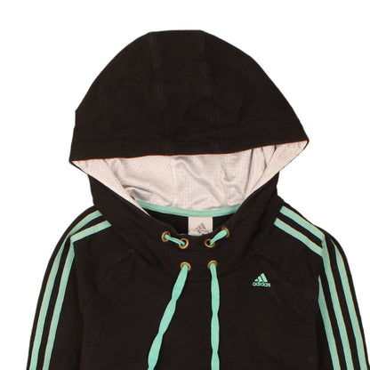 Womens UK Size 10 adidas Black Tunic Hoodie