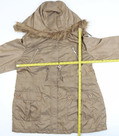 Womens UK Size 18 Maine New England Beige Parka Coat