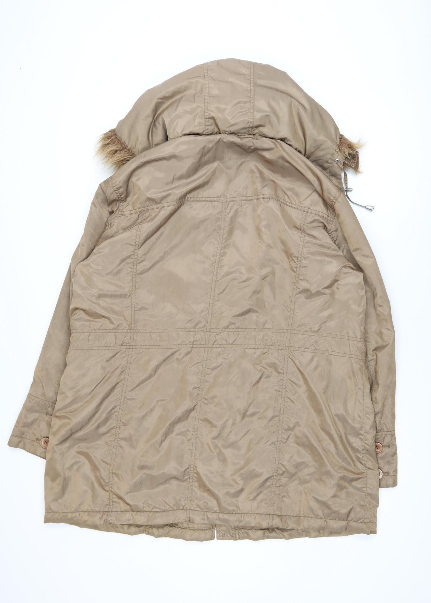 Womens UK Size 18 Maine New England Beige Parka Coat