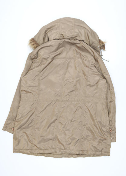 Womens UK Size 18 Maine New England Beige Parka Coat