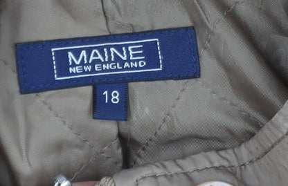 Womens UK Size 18 Maine New England Beige Parka Coat