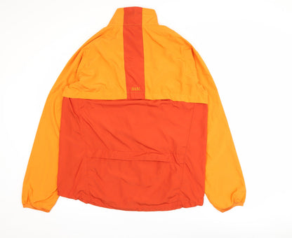 Mens UK Size L BAM Orange Windbreaker Coat