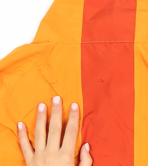 Mens UK Size L BAM Orange Windbreaker Coat