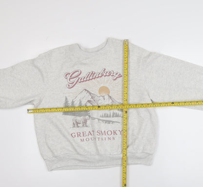 Womens UK Size 2XS Hollister Grey Pullover Sweatshirt
