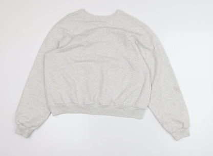 Womens UK Size 2XS Hollister Grey Pullover Sweatshirt