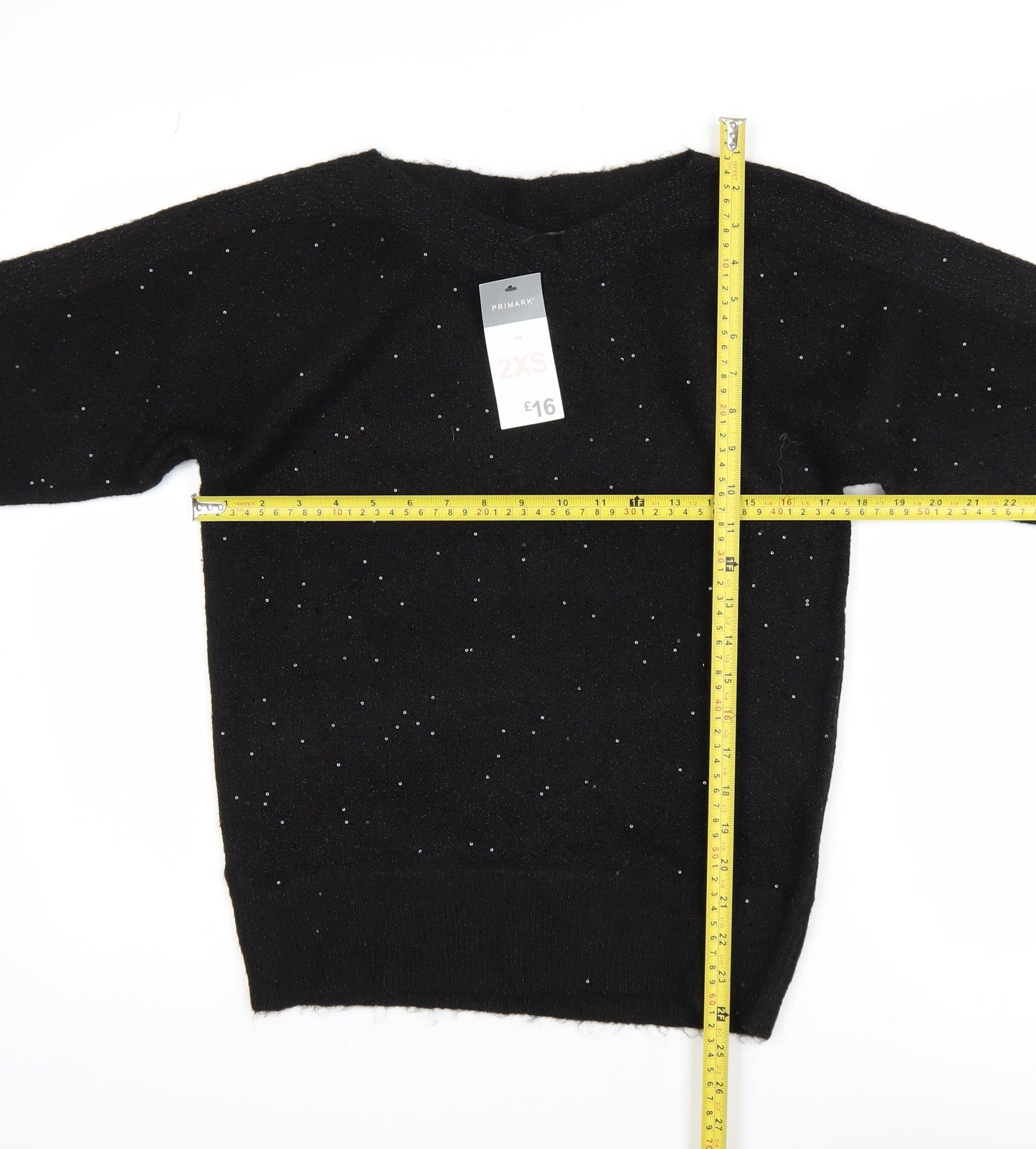 Womens UK Size 2XS Primark Black Pullover Jumper