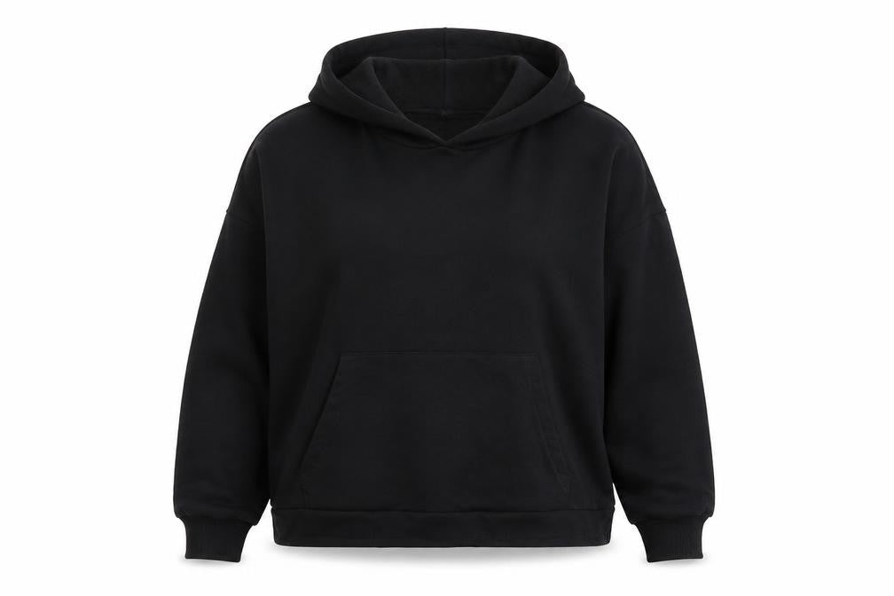 Womens UK Size M ASOS DESIGN Black Pullover Hoodie
