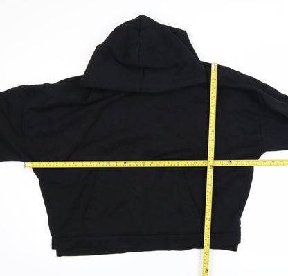Womens UK Size M ASOS DESIGN Black Pullover Hoodie