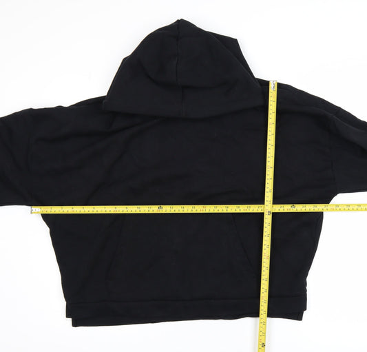 Womens UK Size M ASOS DESIGN Black Pullover Hoodie