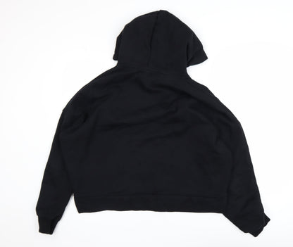 Womens UK Size M ASOS DESIGN Black Pullover Hoodie