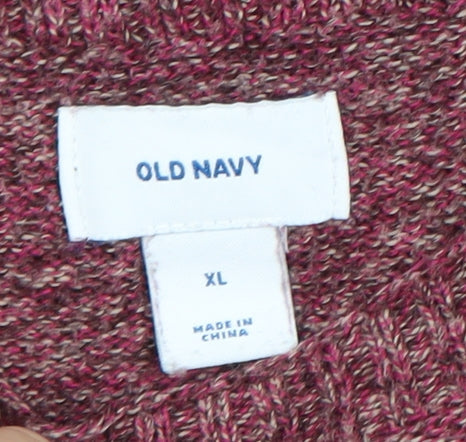 Womens UK Size XL Old Navy Red Pullover Jumper