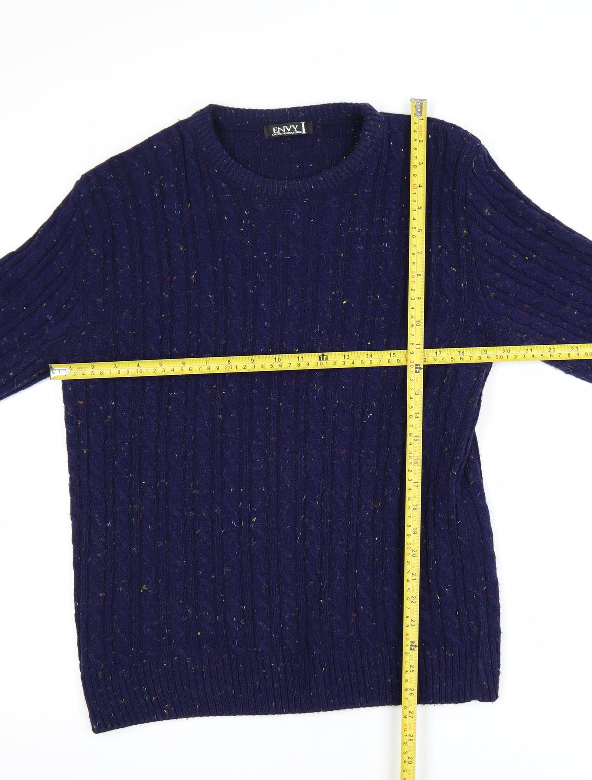 Mens UK Size L ENVY I Blue Pullover Jumper