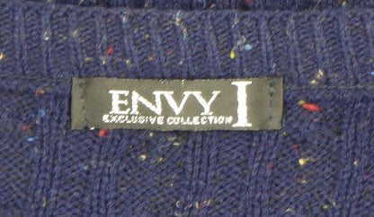 Mens UK Size L ENVY I Blue Pullover Jumper