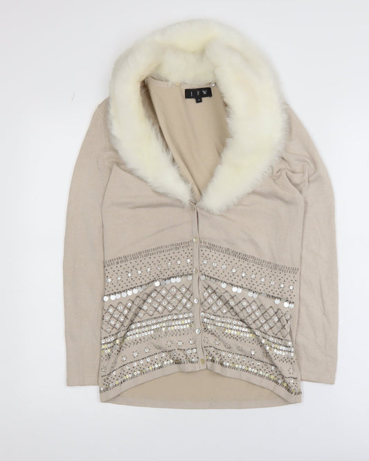 Womens UK Size S JFW Beige Basic Jacket
