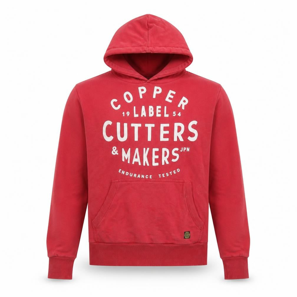 Mens UK Size L Superdry Red Pullover Hoodie