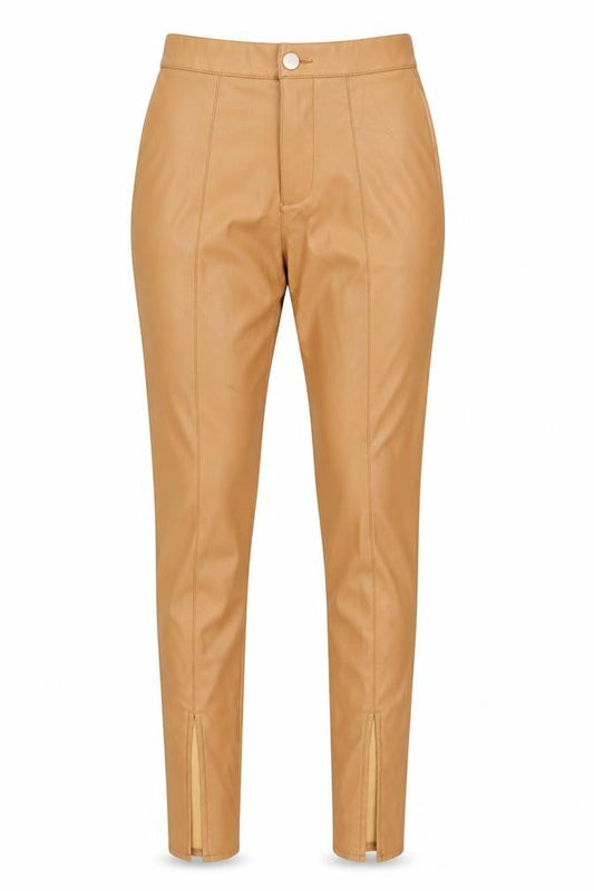Womens UK Size 6 PRETTYLITTLETHING Slim Fit Leggings Beige Trousers