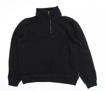 Mens UK Size XL French Connection Black Pullover Sweatshirt
