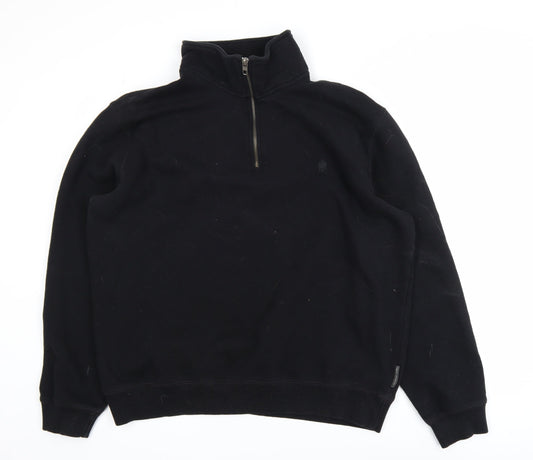 Mens UK Size XL French Connection Black Pullover Sweatshirt