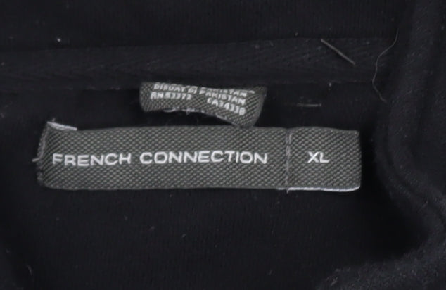 Mens UK Size XL French Connection Black Pullover Sweatshirt
