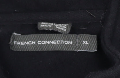 Mens UK Size XL French Connection Black Pullover Sweatshirt