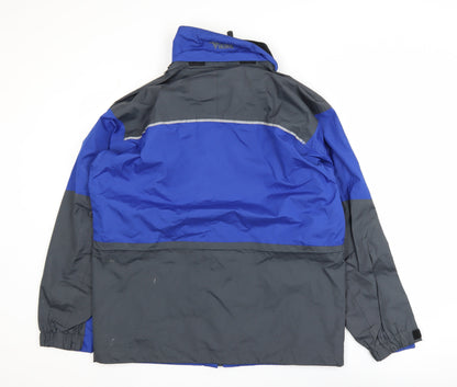 Mens UK Size M Viking Blue Rain Coat