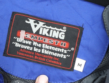 Mens UK Size M Viking Blue Rain Coat