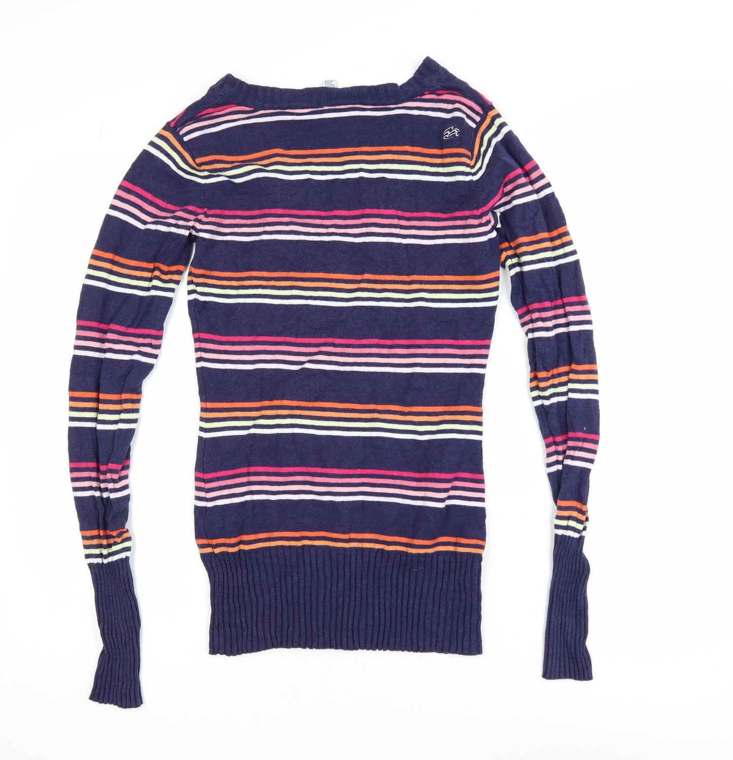 Womens UK Size S Billabong Multicoloured Henley Jumper