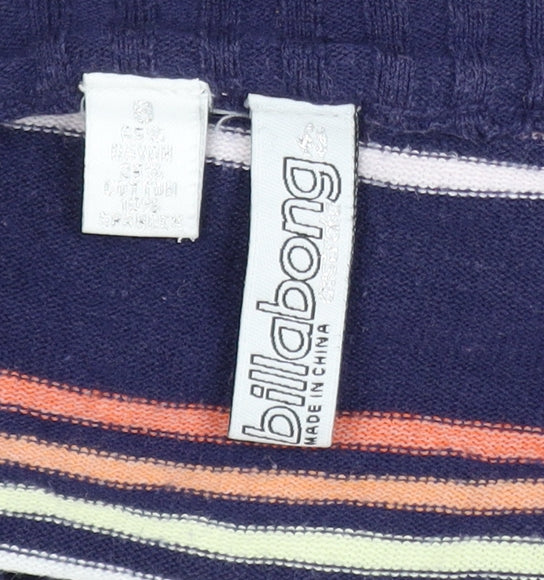 Womens UK Size S Billabong Multicoloured Henley Jumper