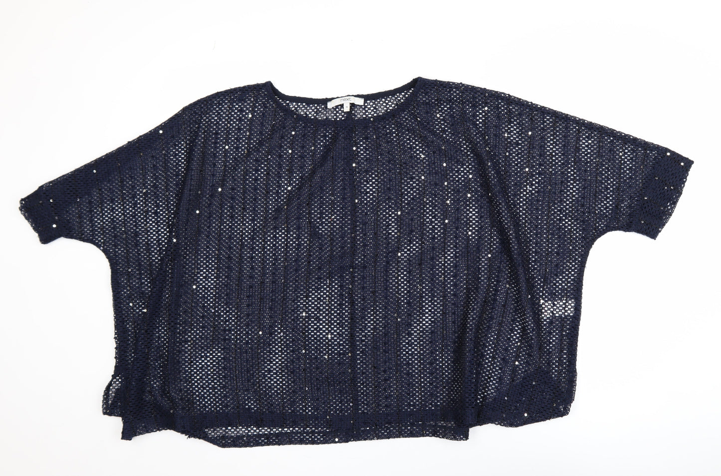 Womens UK Size 16 NEXT Blue Cropped Blouse