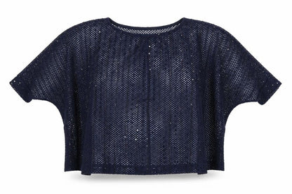 Womens UK Size 16 NEXT Blue Cropped Blouse