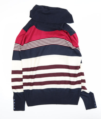 Womens UK Size S Isle Multicoloured Pullover Jumper