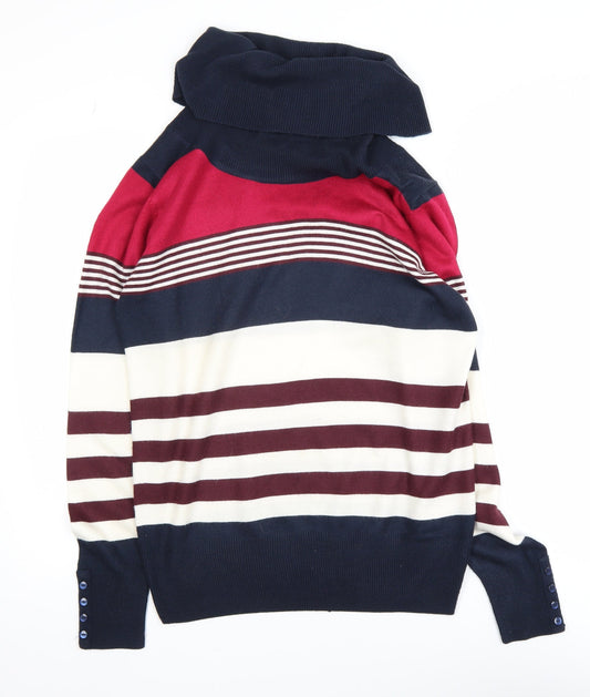 Womens UK Size S Isle Multicoloured Pullover Jumper
