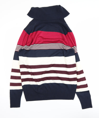 Womens UK Size S Isle Multicoloured Pullover Jumper