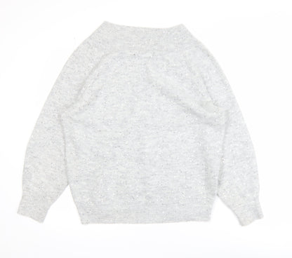 Womens UK Size M F&F Grey Pullover Jumper