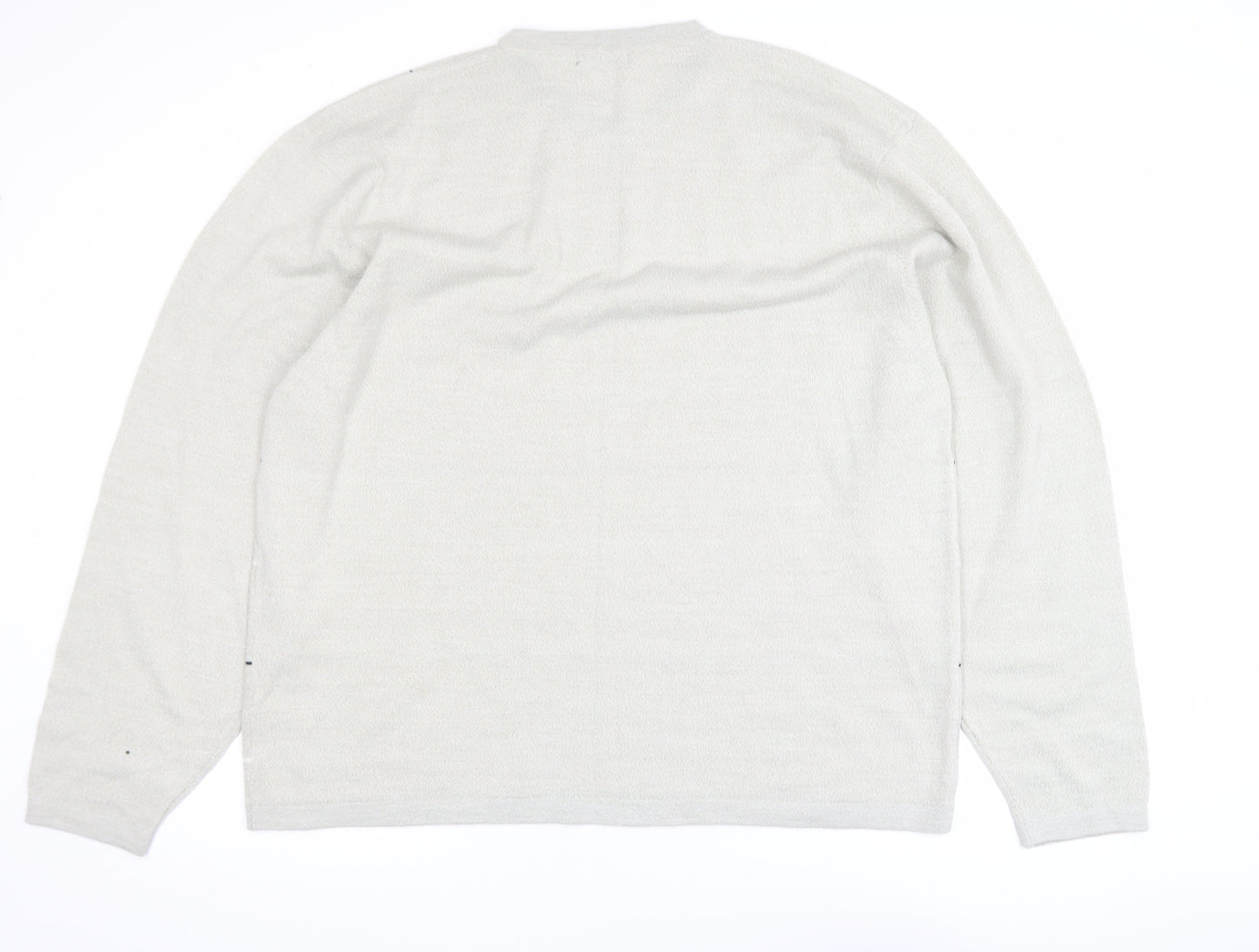 Mens UK Size 2XL BHS Beige Pullover Jumper