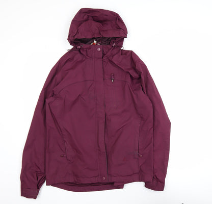Womens UK Size L One Valley Purple Rain Coat