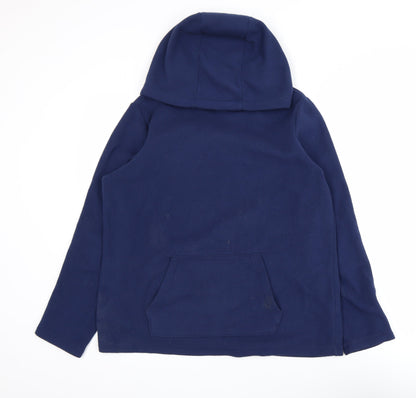 Mens UK Size M Lands' End Blue Pullover Hoodie