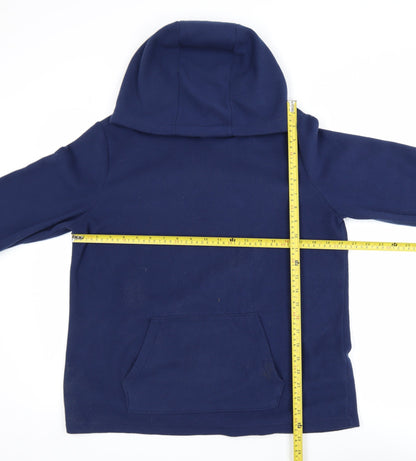 Mens UK Size M Lands' End Blue Pullover Hoodie