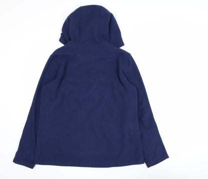 Mens UK Size M Lands' End Blue Pullover Hoodie