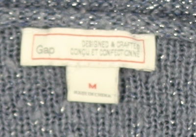 Womens UK Size M Gap Blue Pullover Jumper