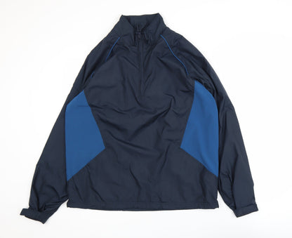 Mens UK Size M Aureus Blue Windbreaker Coat